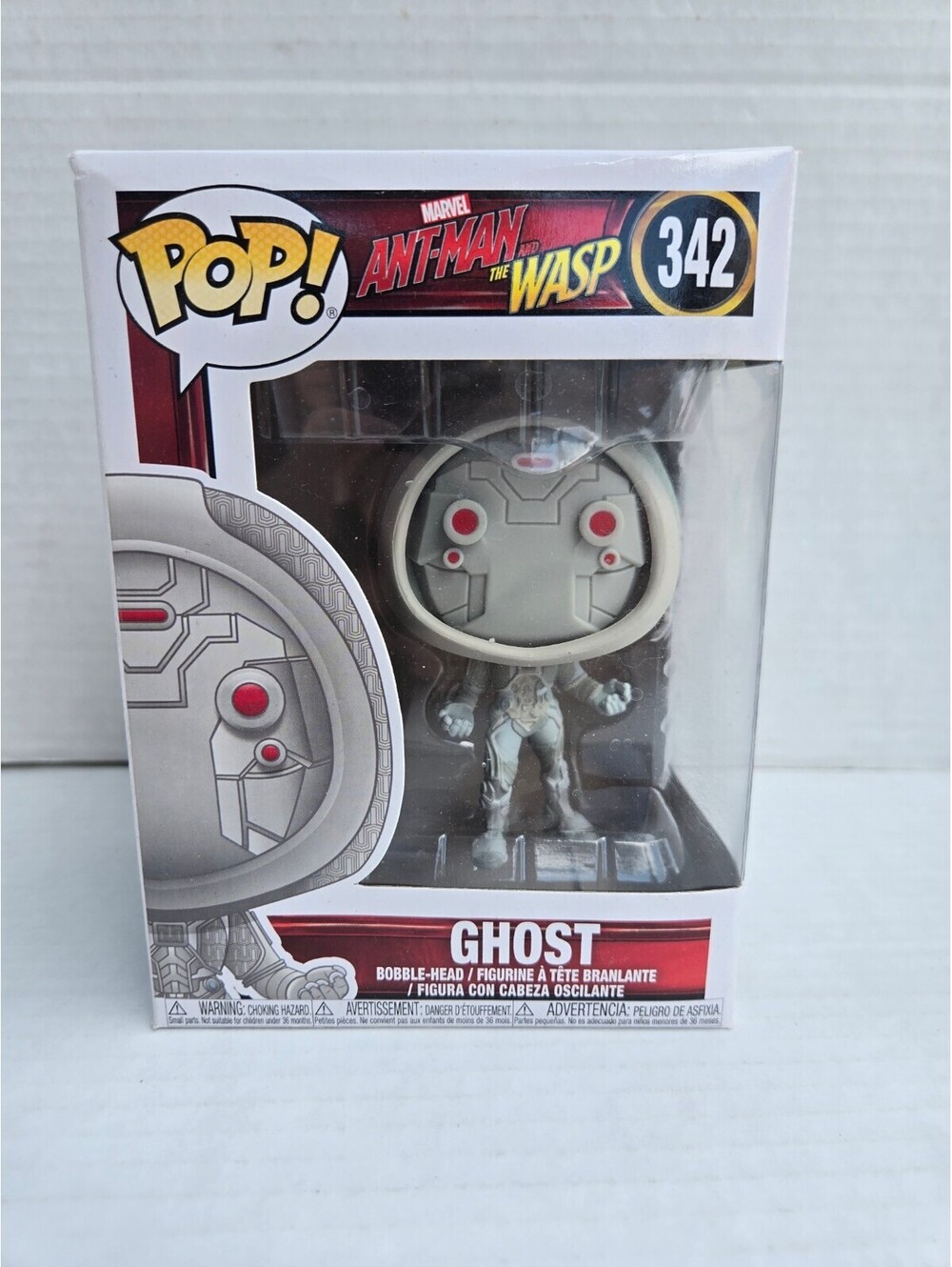 Funko Pop! Marvel Ant-Man and the Wasp Ghost Bobble-Head Figure #342 - Very Good